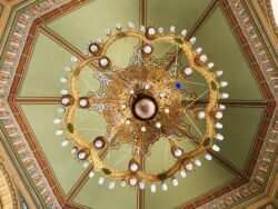 Chandelier of the Jewish synagogue in Sofia (Bulgaria)