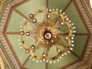 Chandelier of the Jewish synagogue in Sofia (Bulgaria)
